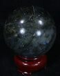 Flashy Labradorite Sphere - Great Color Play #32050-1